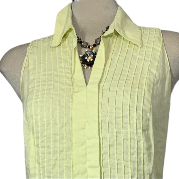 Bianca  Nygard Clear Green Sleeveless Top Size 10 - Picture 5 of 8